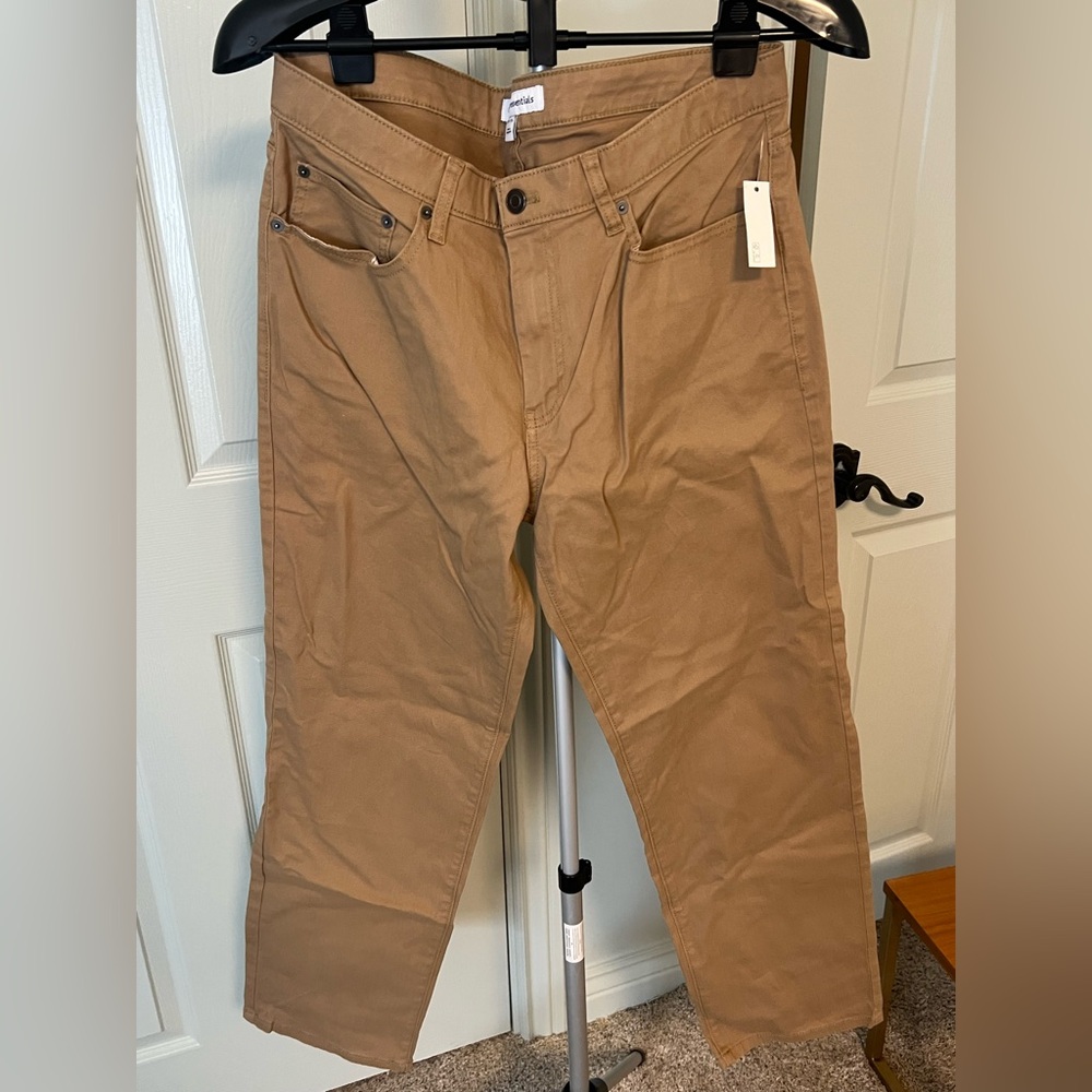 Amazon Essentials Khaki Cotton Jeans